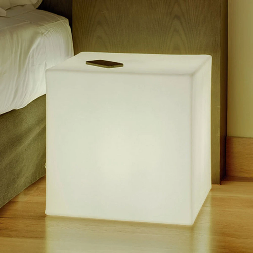 Newgarden Cuby lampe décorative cube hauteur 20cm en acier galvanisé