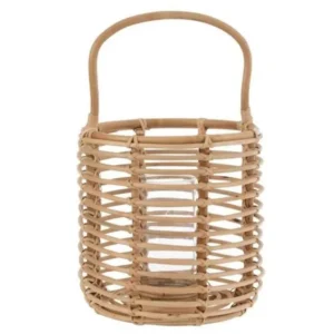 Xénon pour projecteur automobile Lanterne Design en Rotin "Ellen" 50cm Naturel
