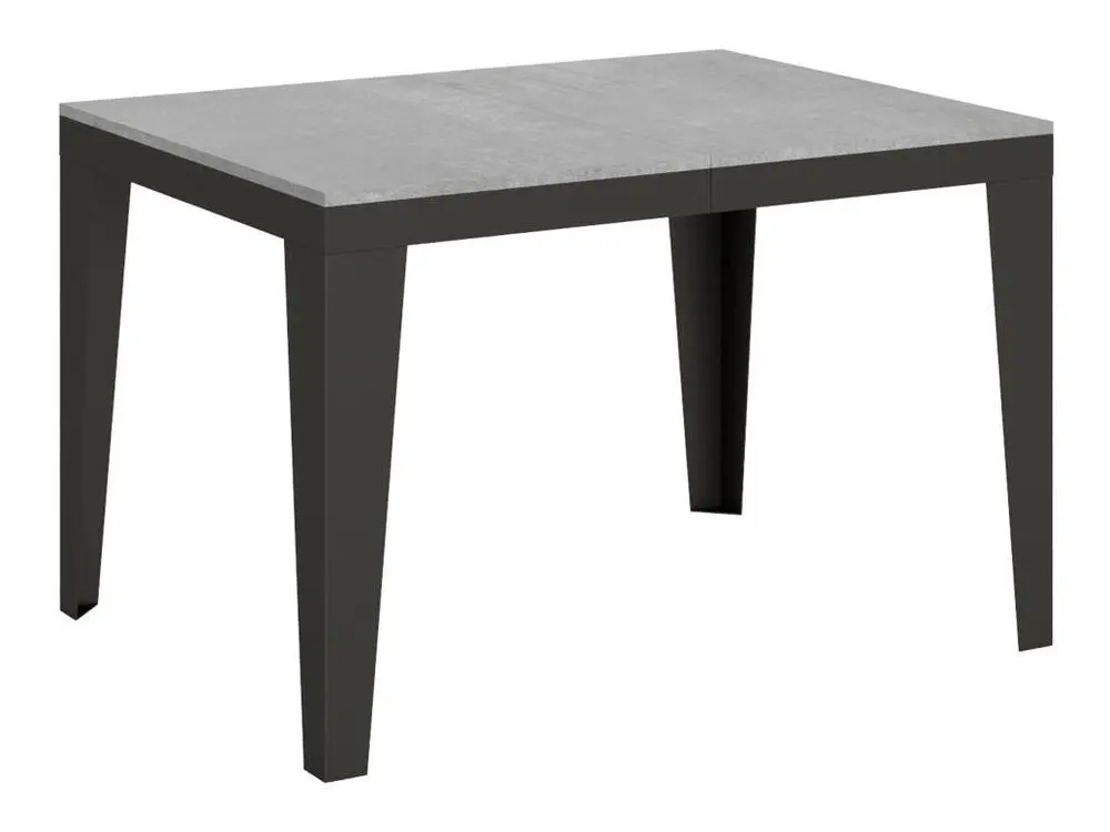 Table Flame Evolution Dessus Ciment 90x120 Allongée 224 cadre Anthracite