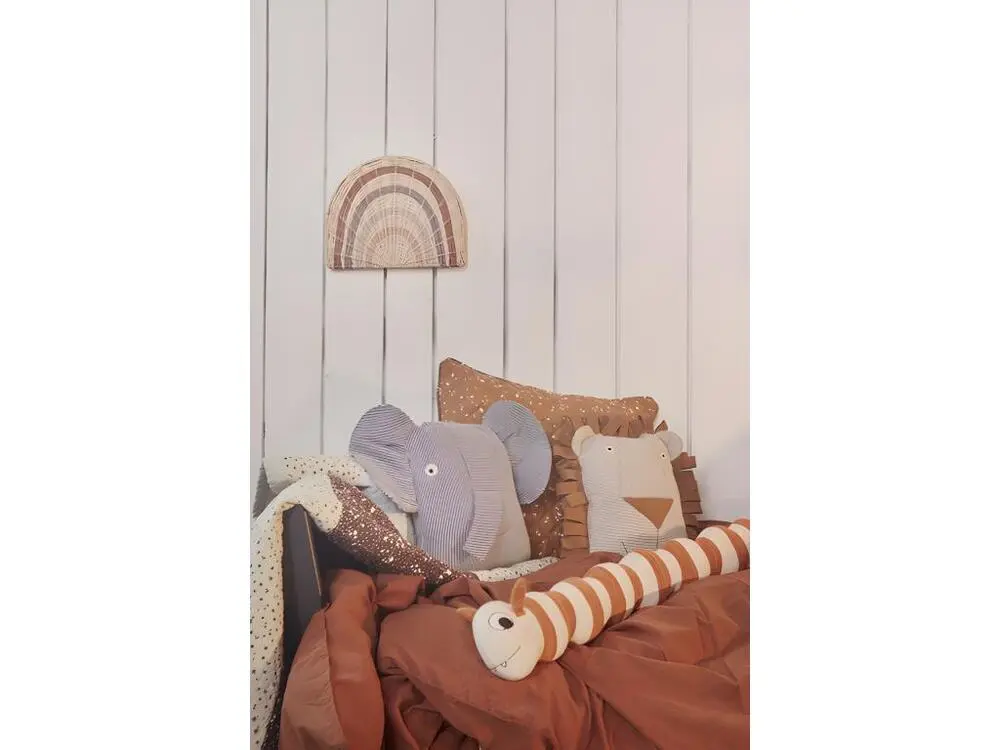 Lampe murale en rotin Compact