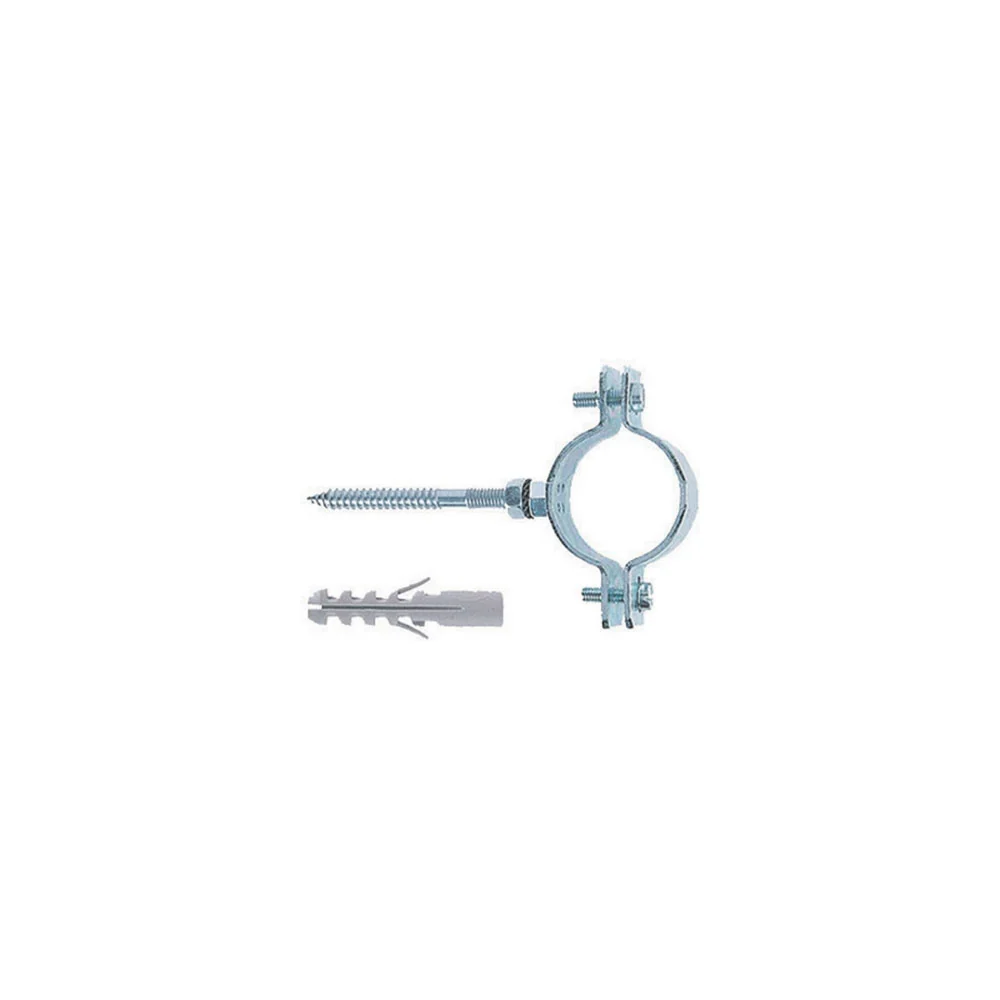 Collier en acier avec vis et chevilles pour tube CPT de 1/2'' Fischer pour Salle de Bain