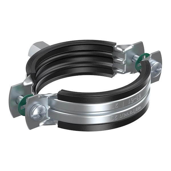 Collier de fixation acier 2S EZ - 53 - 61 mm - WALRAVEN avec Filetage Universel