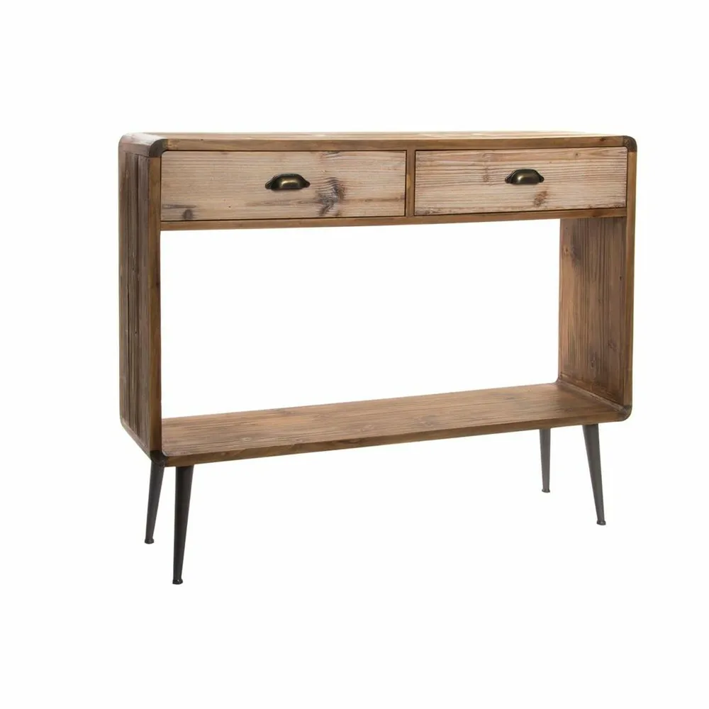 Boîtier de dérivation étanche Console Loft Home Decor Bois Métal (115 x 30 x 96 cm)