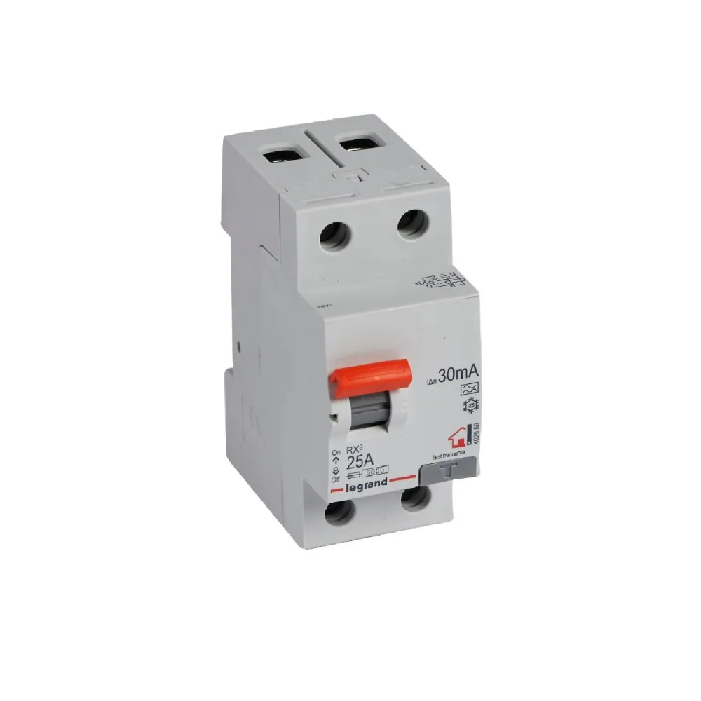Disjoncteur différentiel AC 2 pôles 30mA 6kA 25-40A RX³ LEGRAND 402059