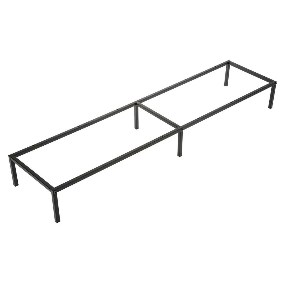 5five - pieds étagère métal 134x29cm "mix n modul" noir pour Étagères de 25 cm de profondeur