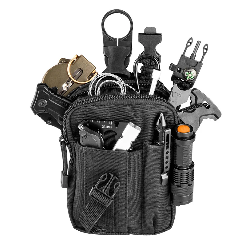 Complet et Professionnel Kit de survie 14-en-1 dans une pochette - NEO TOOLS - 63-153