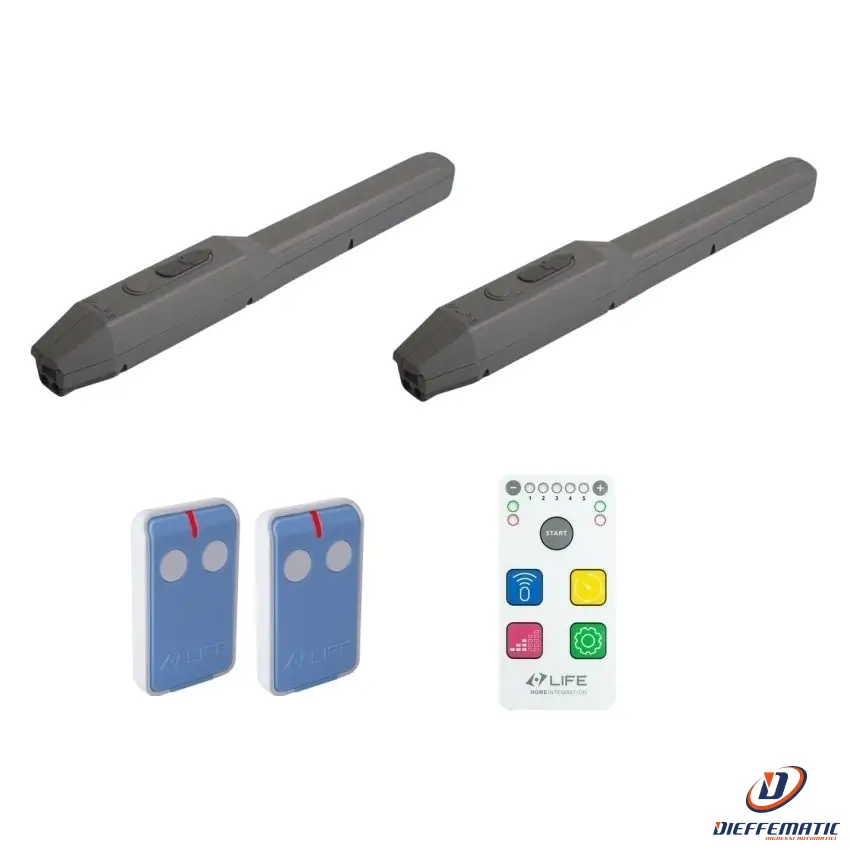 Kit Per Cancello Battente Life Setup Op3 Uni Dl Facile 1Ke0100000 Automazione