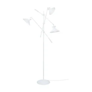 Lampadaire articulé métal blanc,doré 190 cm. pour salon et chambre