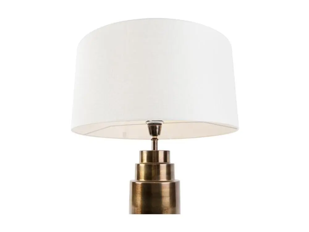 Haute Qualité Lampe de table Art Deco avec abat-jour blanc 50 cm - Bruut