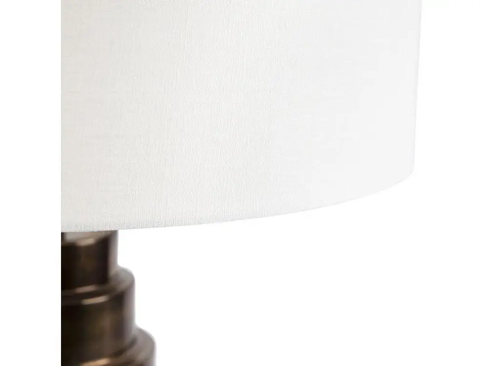 Haute Qualité Lampe de table Art Deco avec abat-jour blanc 50 cm - Bruut