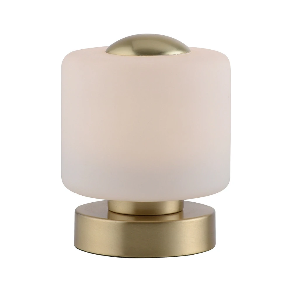 Paul Neuhaus lampe de table LED Bota, laiton, verre, intensité variable (Certifié CE)