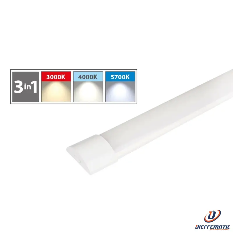 Éclairage LED Haute Luminosité Plafoniera Led 60 Cm - 18W - 2084 Lm - 3Cct - Ip20 -Ac 175-265V Box Rba60X