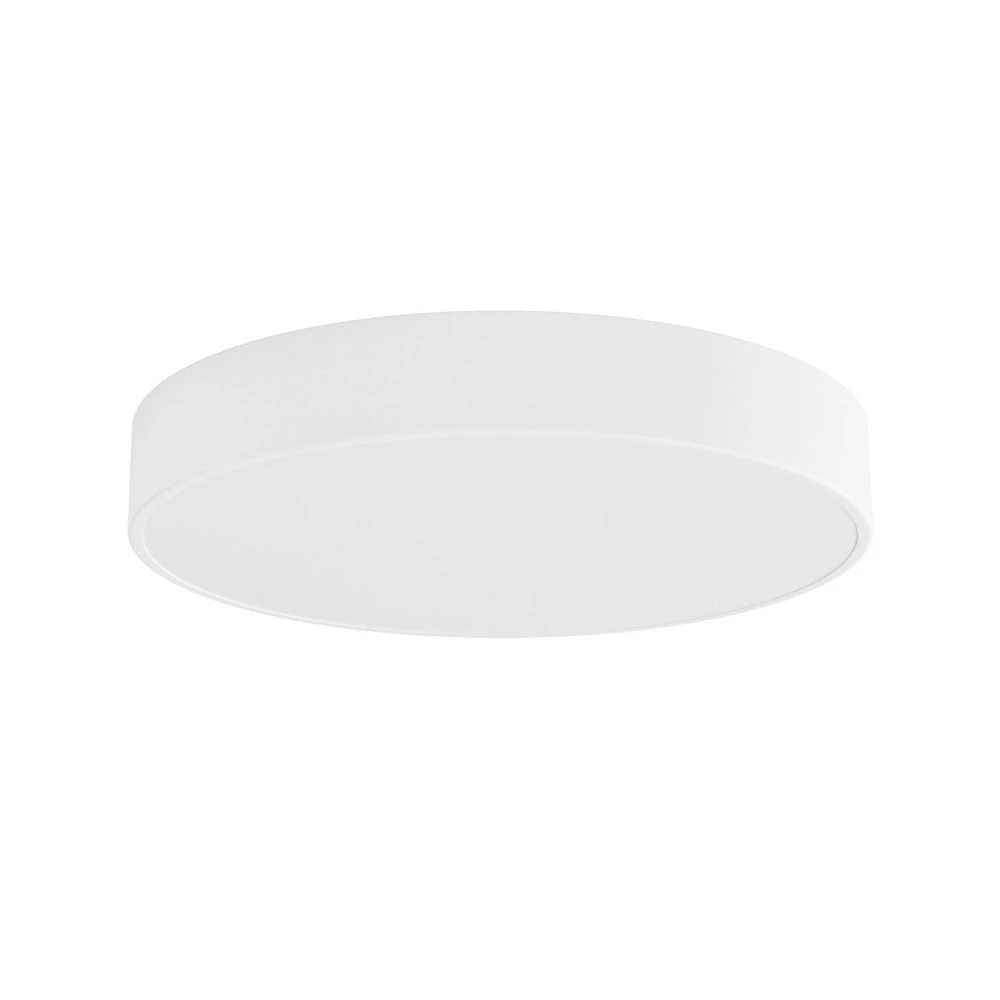 Luminaire de plafond à panneaux Plafonnier Cleo, Ø 50 cm, IP54, blanc, métal, E27