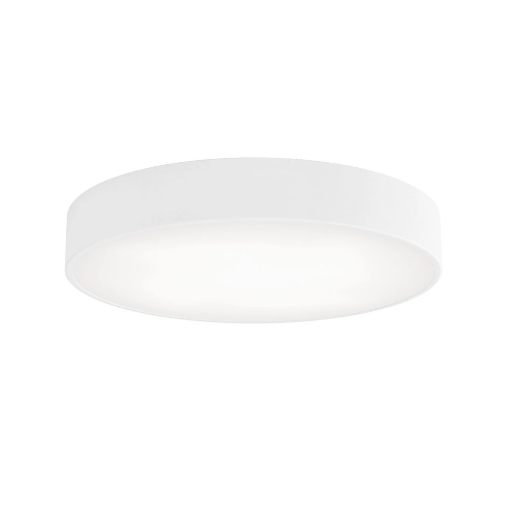 Luminaire de plafond à panneaux Plafonnier Cleo, Ø 50 cm, IP54, blanc, métal, E27