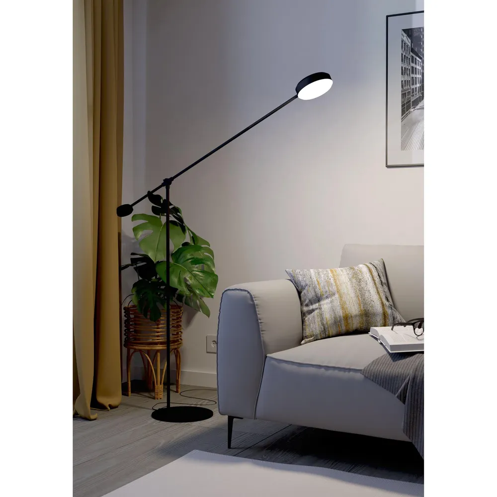 Kit d'Éclairage Ambiance Lampadaire métal noir CLAVELLINA LED INT 24W