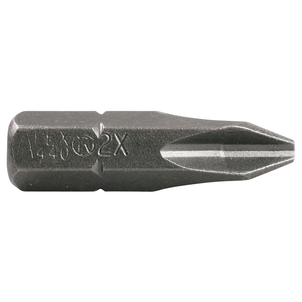 Embouts d'insertion, Phillips, 2, entraînement 1/4" Apex