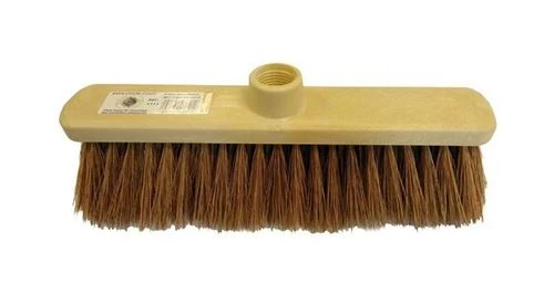 Balai coco évolution 29cm monture + douille résine - Sans manche