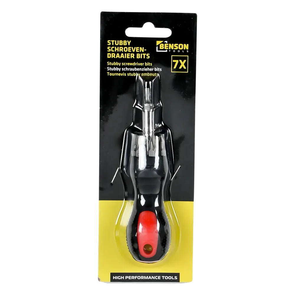 Bits de tournevis trapus 7 dlg