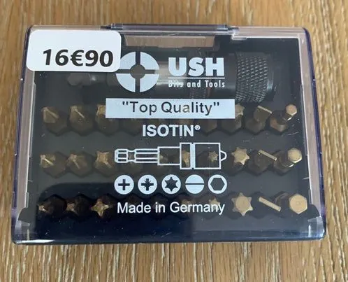 BOX "TOP QUALITY " ISOTIN MARQUE "USH" 30