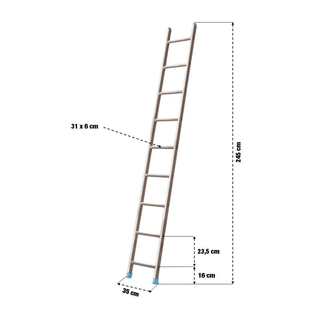 ÉCHELLE SIMPLE 2,45 M