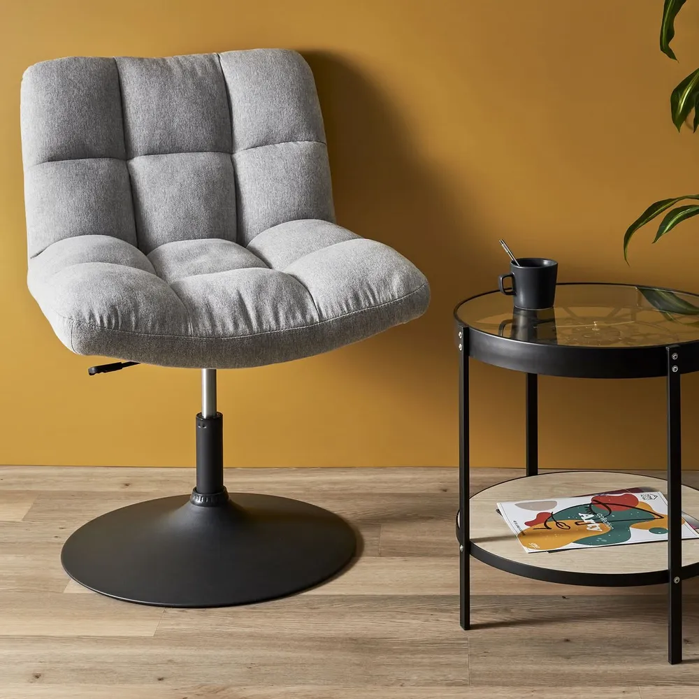 FAUTEUIL PIVOTANT ANTON GRIS CMP