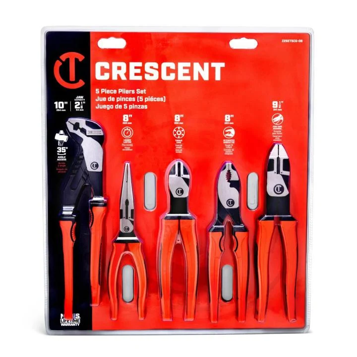 ENSEMBLE DE 5 PINCES CRESCENT Z2SET5CG-06
