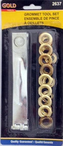 Ensemble d'oeillets et pince