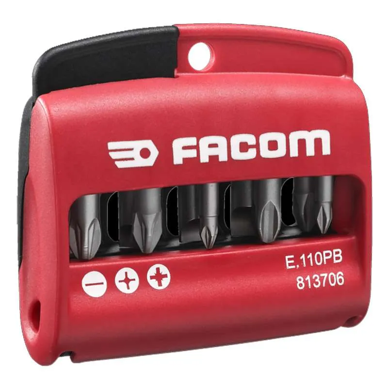 Jeu de 10 embouts de vissage mixtes 1/4" FACOM E.110PB