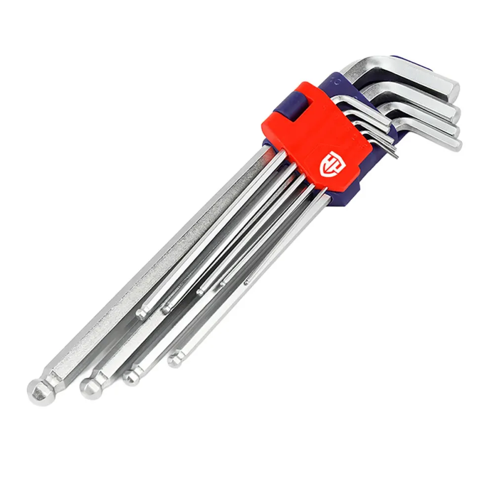Jeu de Clés Allen Workpro 1/4" 1,5 mm - 10 mm Hexagonal 18 Pièces
