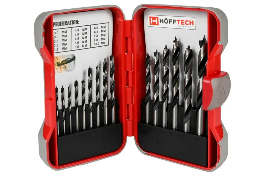 Jeu de forets 15 pcs bois hardcase