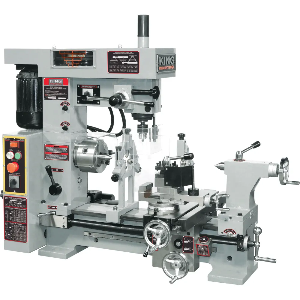 Tour/fraiseuse combiné, 43 po L x 19-1/2 po l x 38 po H King Canada