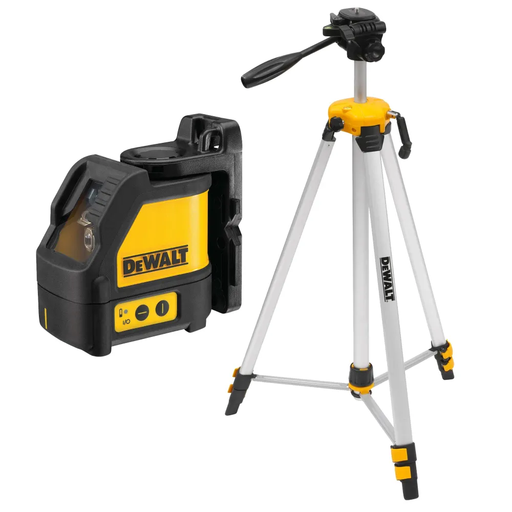 Kit de niveau laser à lignes croisées à faisceau rouge avec trépied en aluminium DEWALT DW088KTRI-XJ