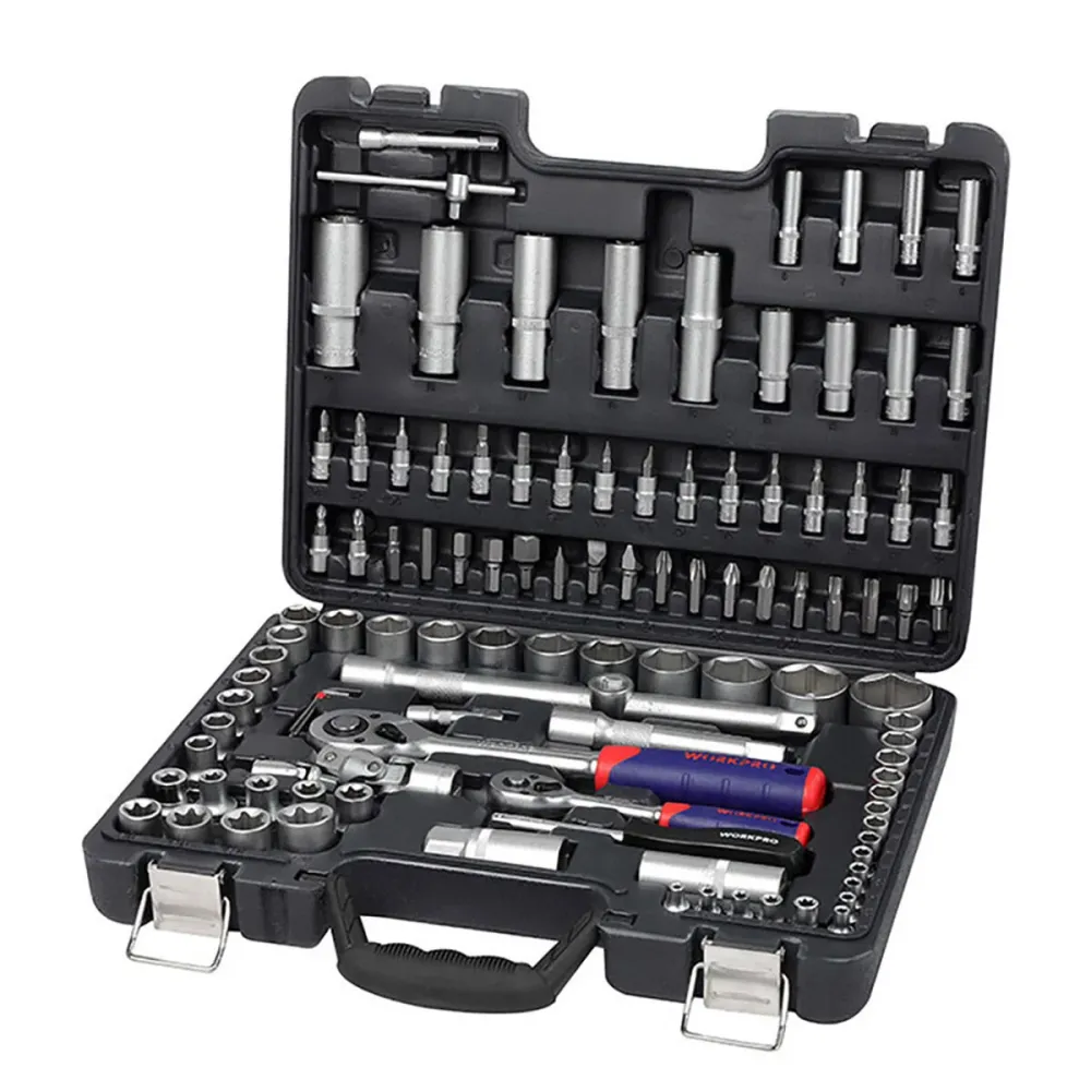 Mallette à Outils Workpro Acier Acier au chrome vanadium 108 Pièces