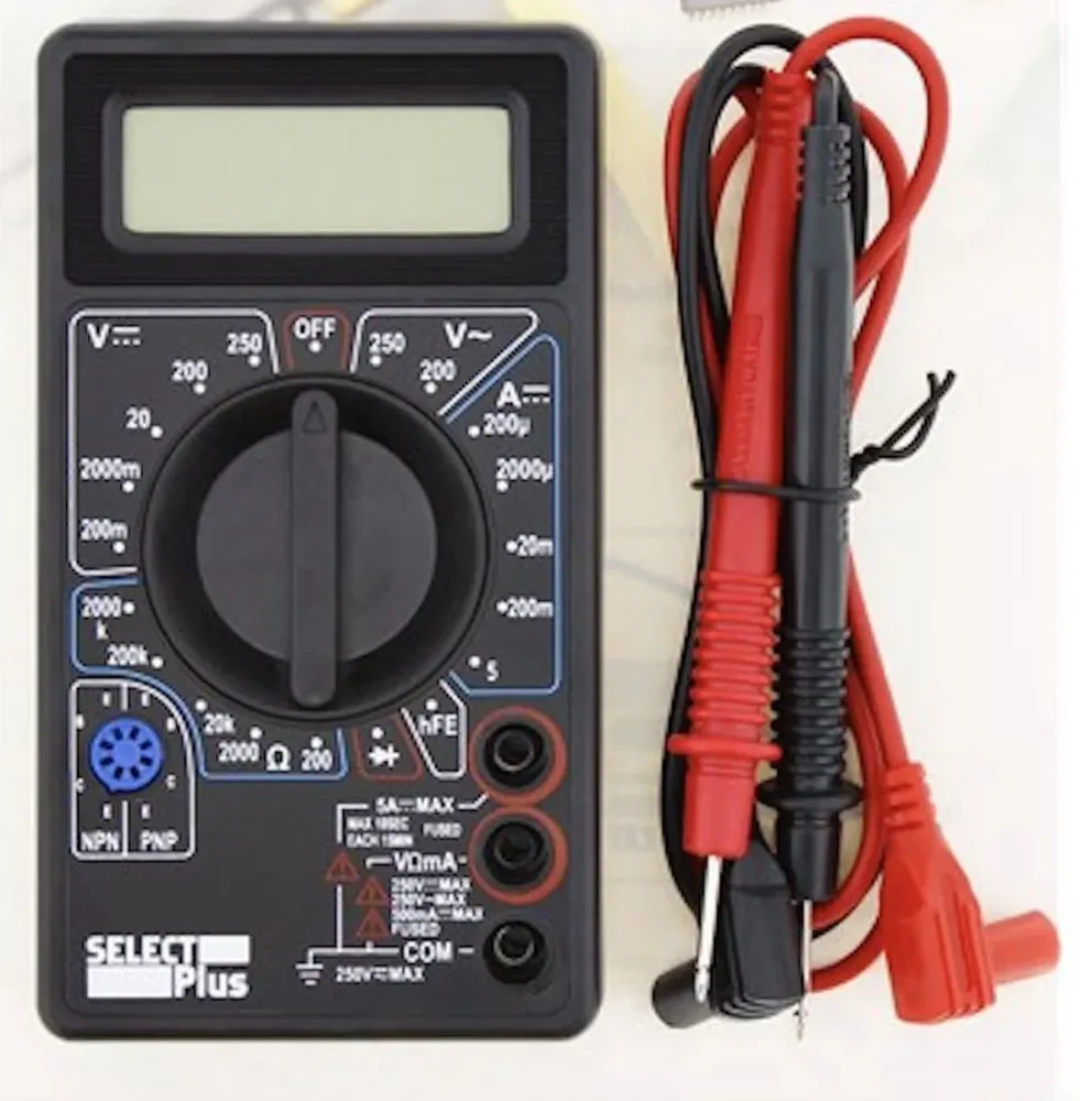 Multimètre numérique - multimètre 250 volts | 5 ampères