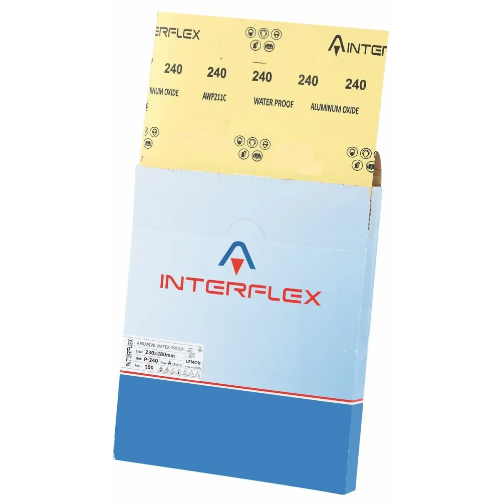 Papier abrasif INTERFLEX 23 x 28 cm 80 g