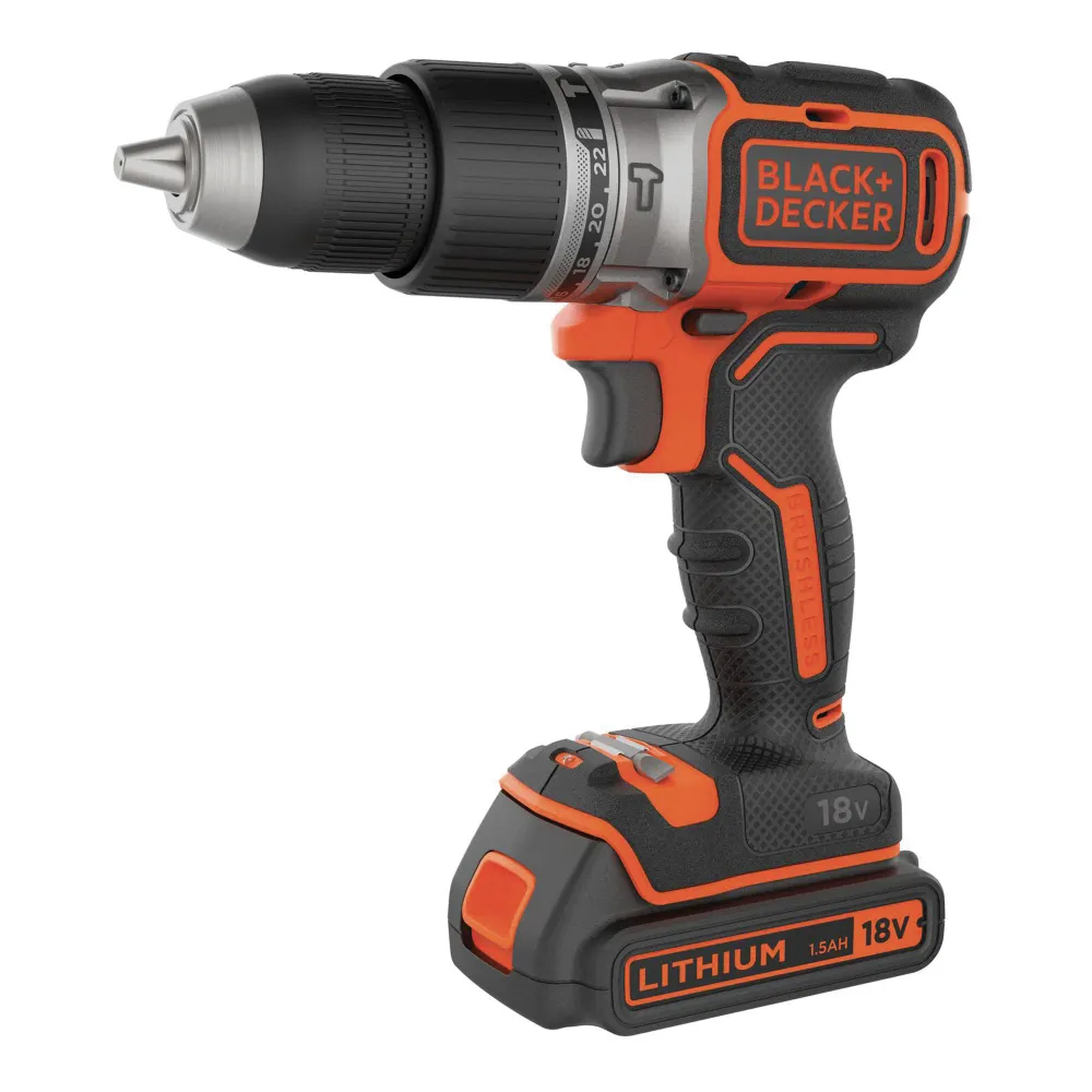 Perceuse à percussion Black+Decker BL188KB-QW 18 V 1,5 Ah