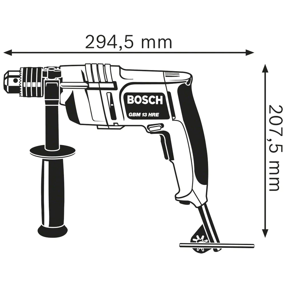 perceuse à percussion Bosch GBM 13 HRE 550W