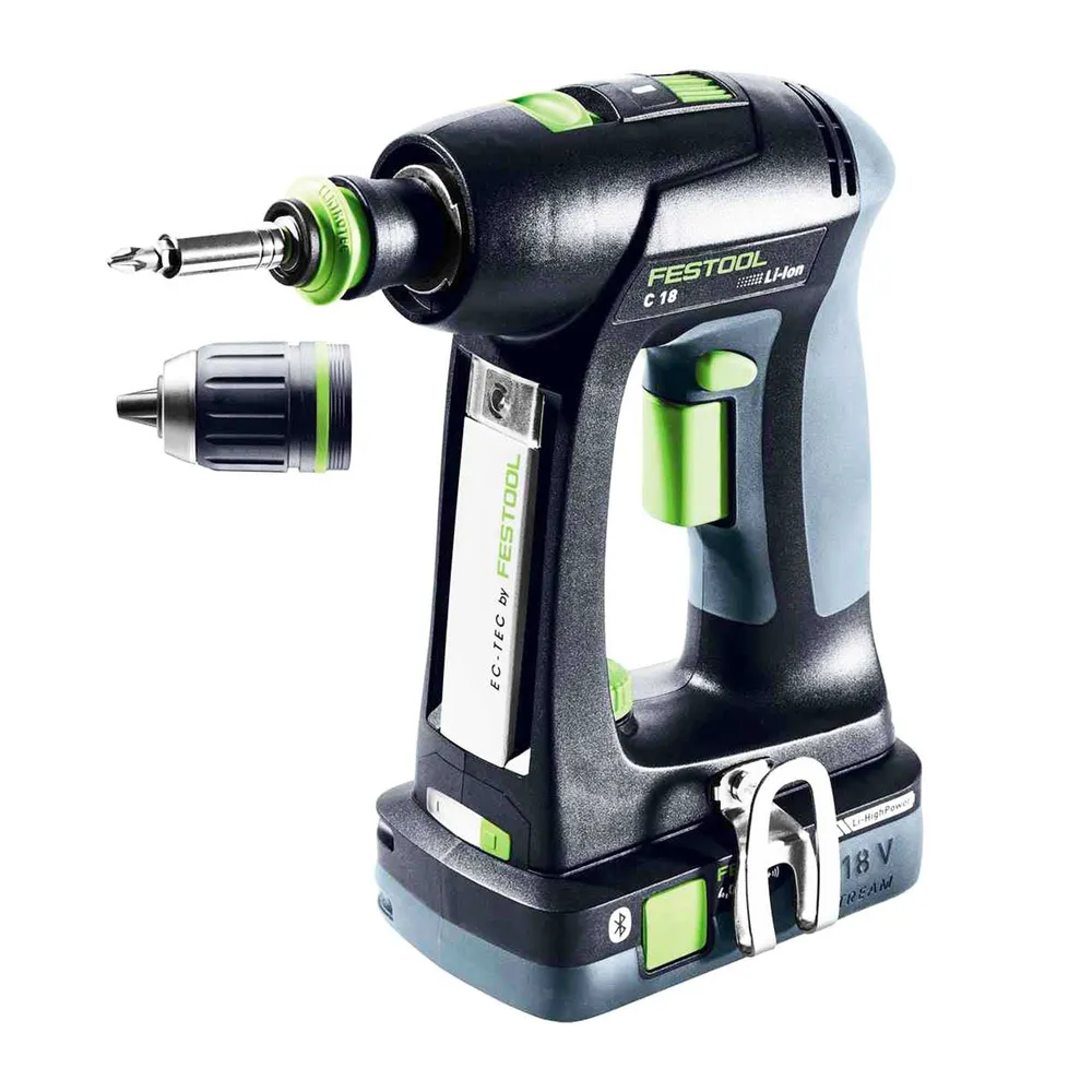 Perceuse visseuse Festool C 18 HPC 4,0 I-Plus 18V 4Ah
