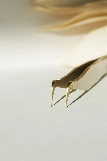 Pince extensions de cils "courbée"