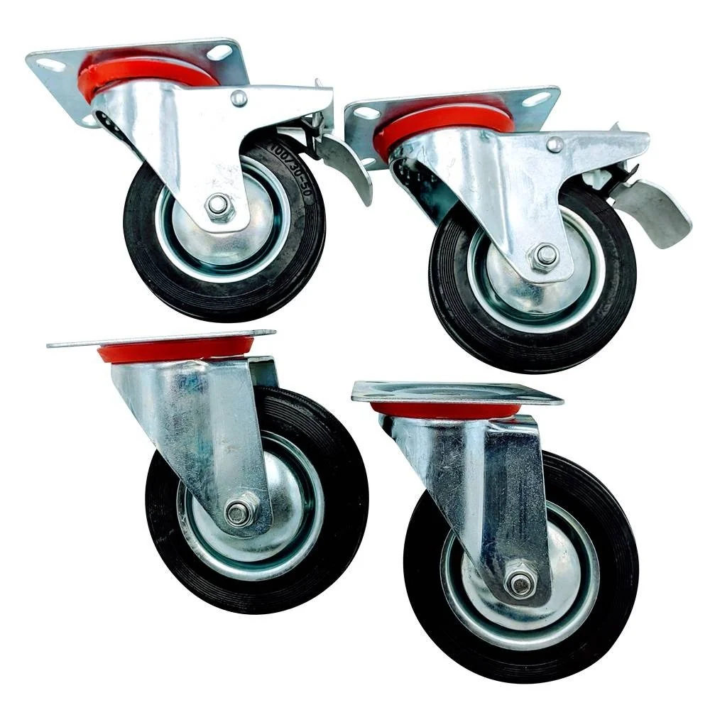 ROULETTES x 4 100 MM