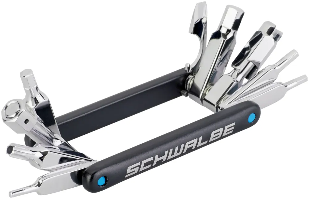 Schwalbe Multitool 2.0 incl. outil de valve noir/argent