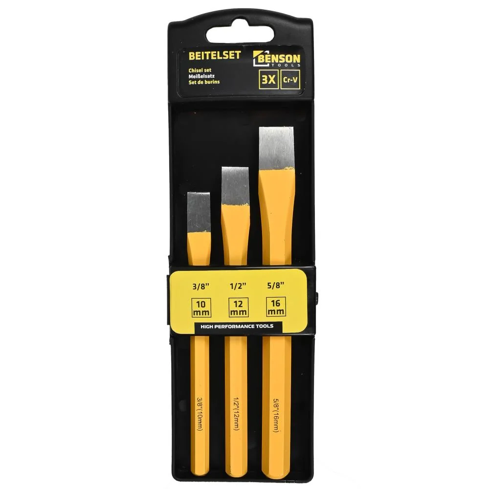 Set de burins 3 pcs Cr-V