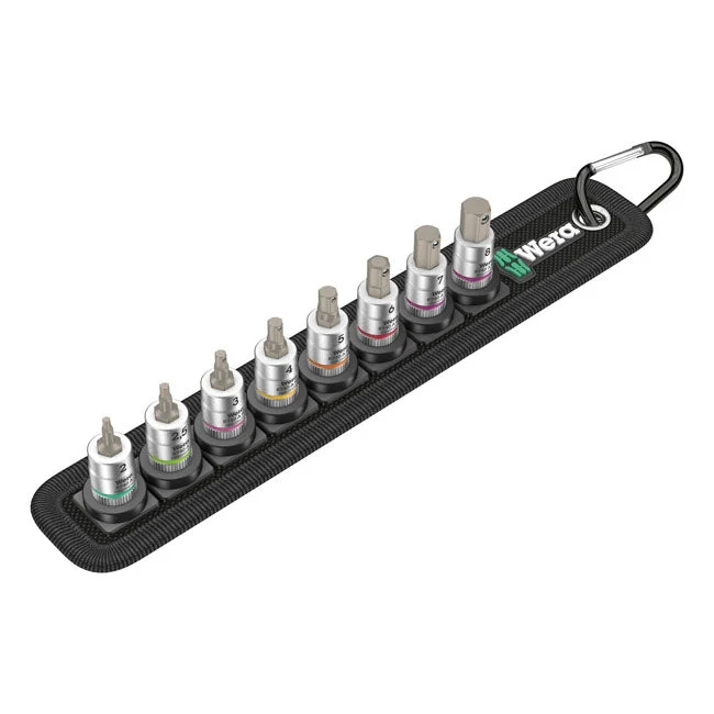 Wera Socket Belt 1/4" Drive Hex Socket Bits Metric Sizes