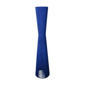 Lampadaire colonne métal bleu 145 cm.