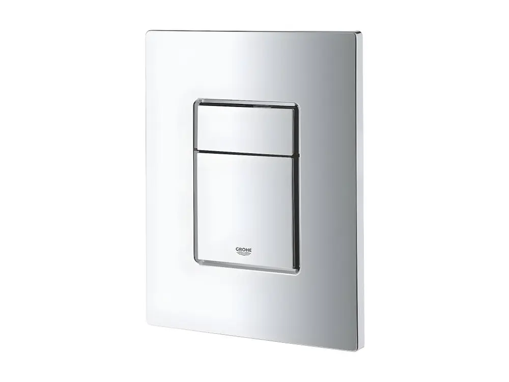 Even Plaque de commande WC carré chromé Quickfix Grohe (Modèle à double commande)