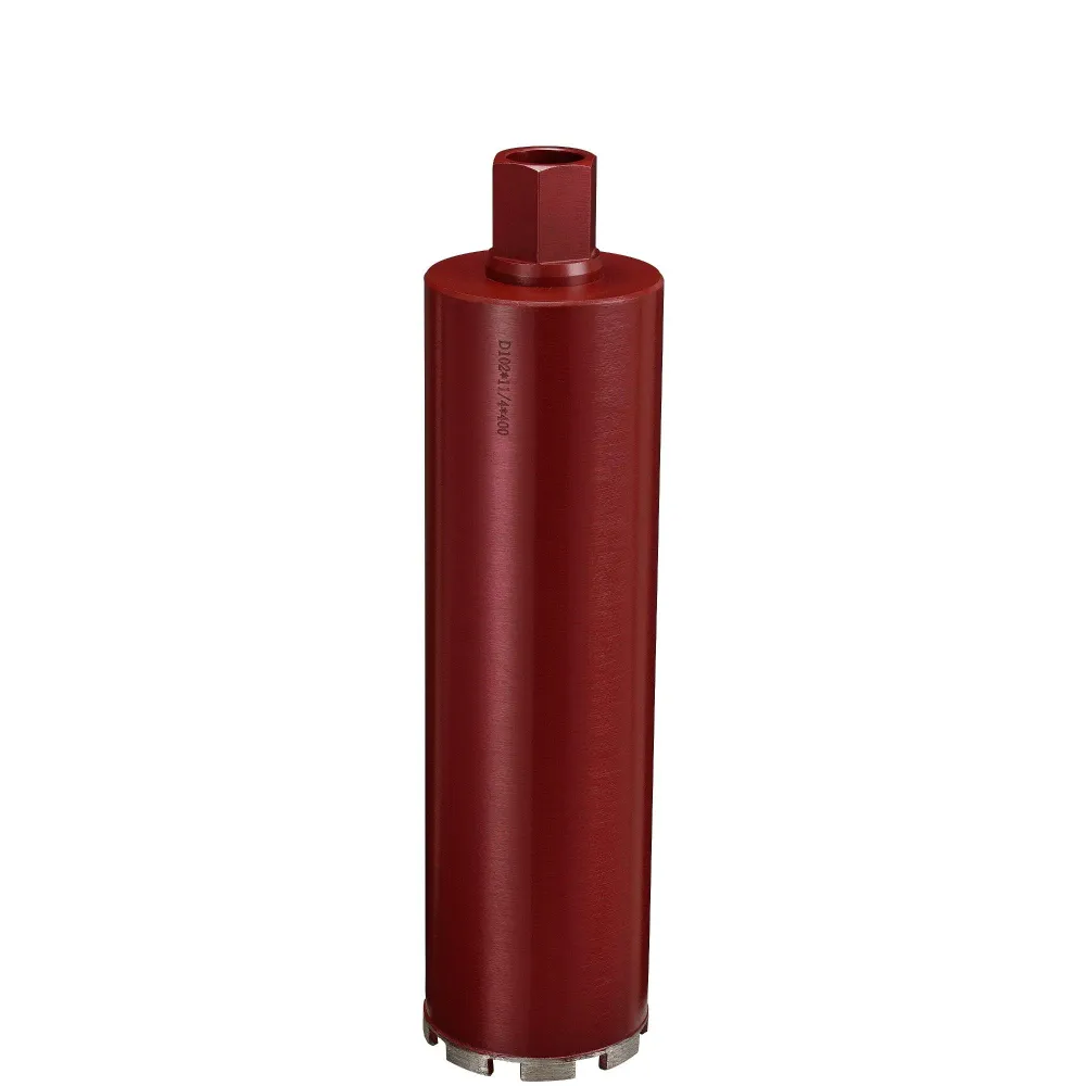 Couronne foret scie de forage diamantée (102x400mm) trépan - humide + sec 03_0001522