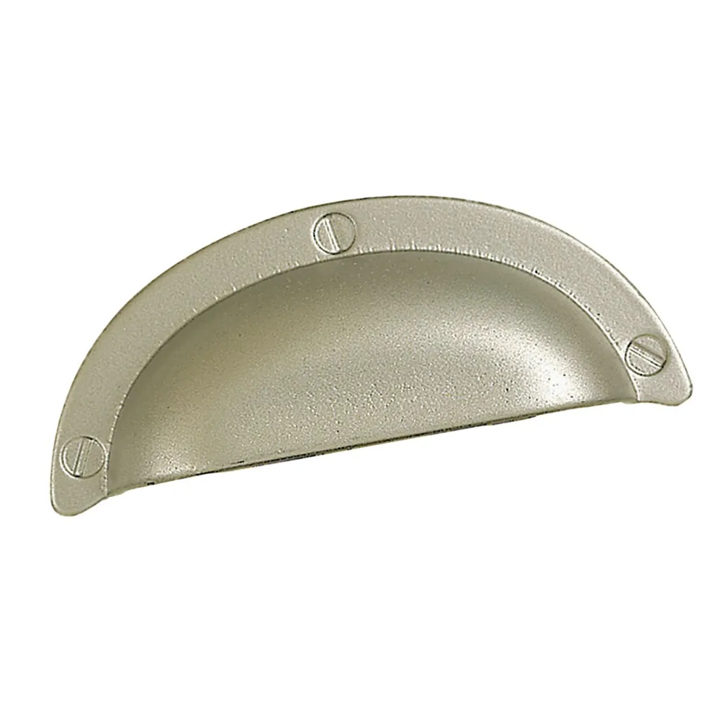 Poignée coquille laiton 1520 Nickel mat | réglable | invisible