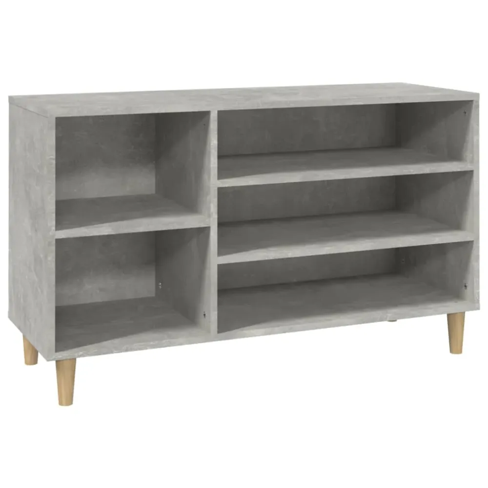 Armoire à chaussures range chaussures rangement meuble entrée couloir salon 102 x 36 x 60 cm bois d'ingénierie gris 02_002...
