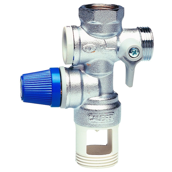Groupe de sécurité pour chauffe-eau droit laiton inox - 3/4'' - THERMADOR
