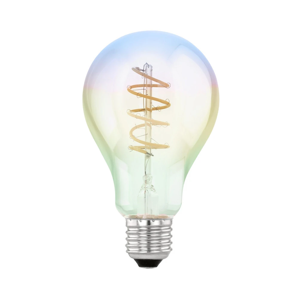 Ampoule LED E27 4W A75 2000K filament irisé doux